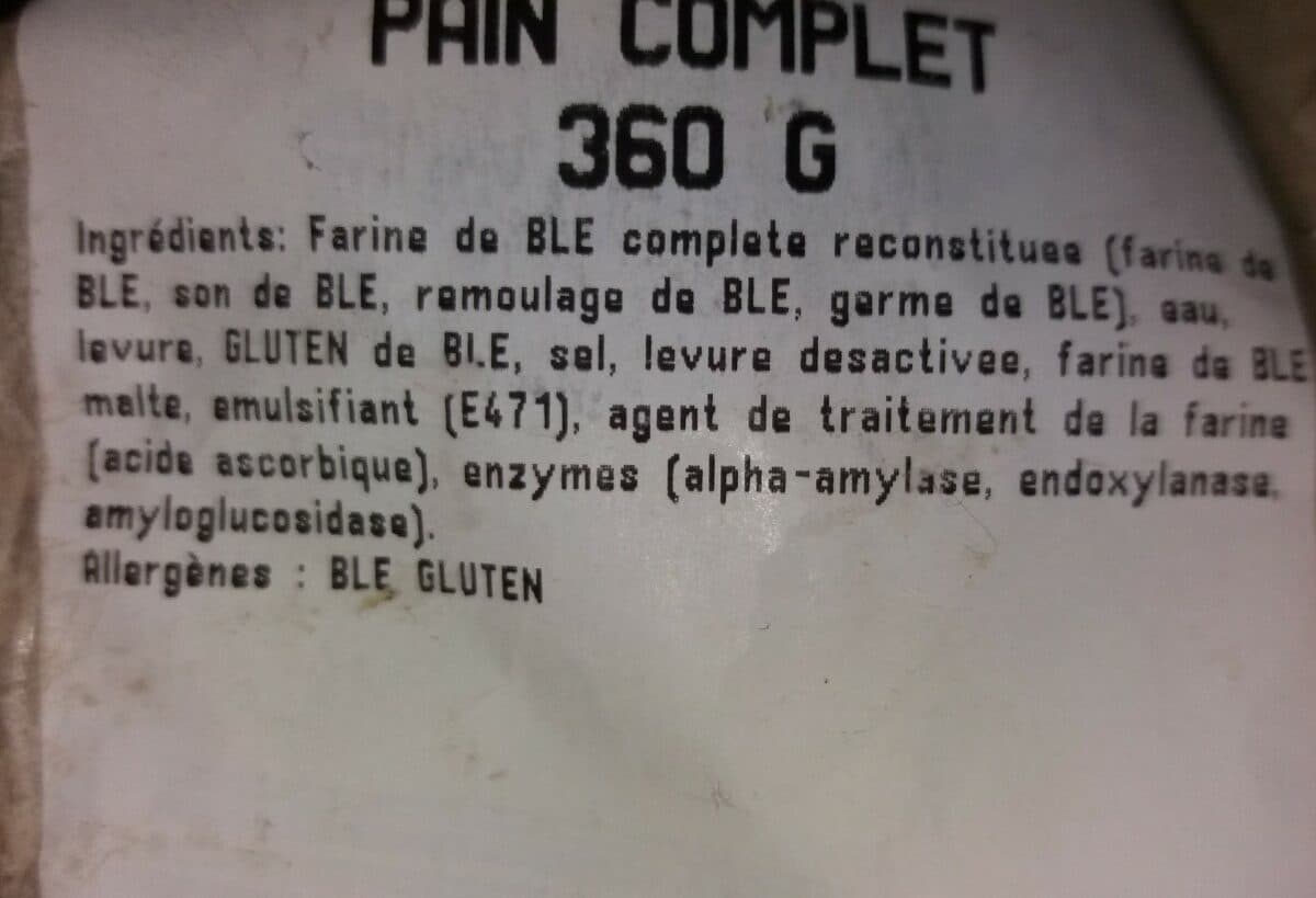 Open Food Facts Pain complet packshot