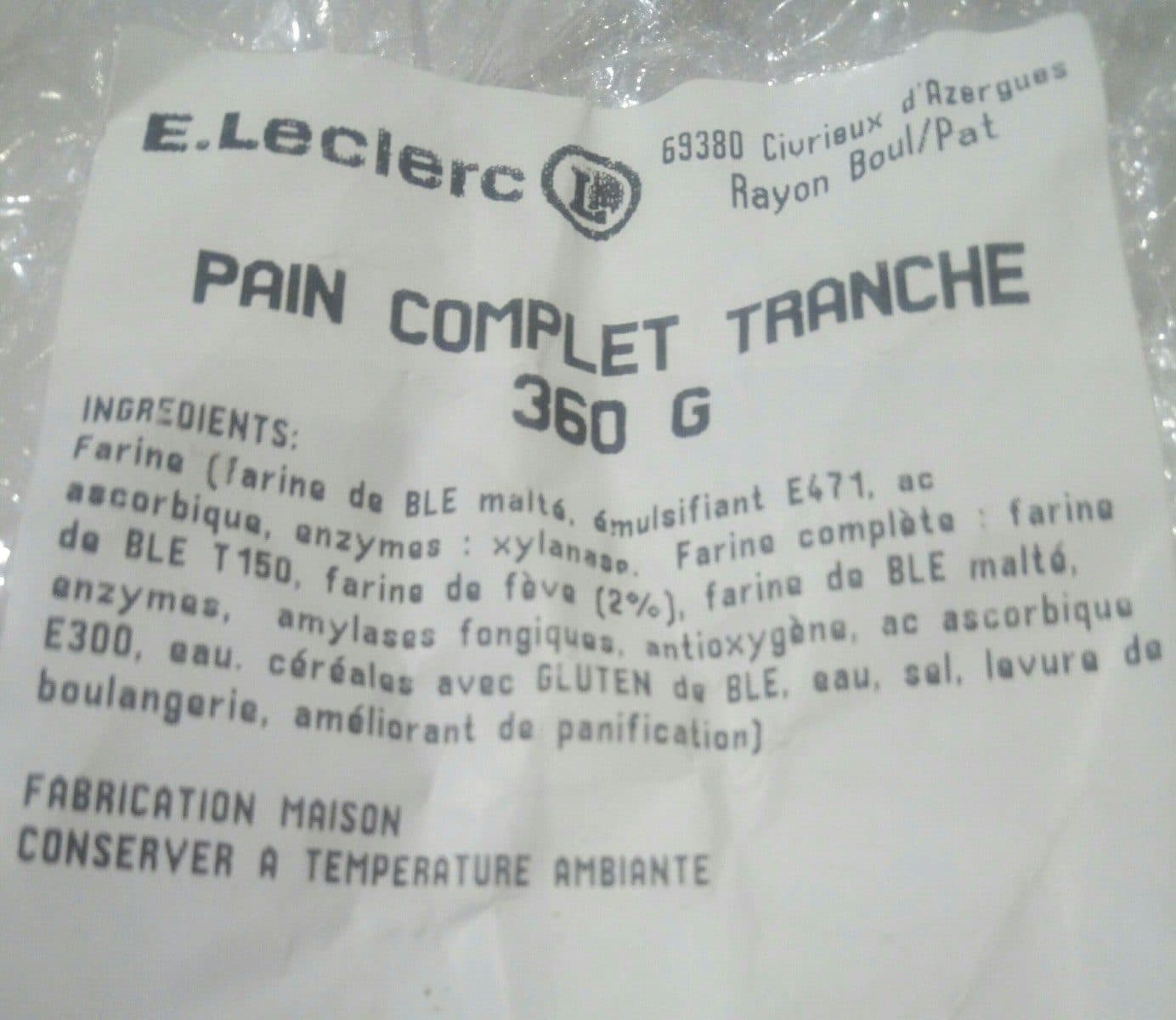 Open Food Facts Pain complet packshot