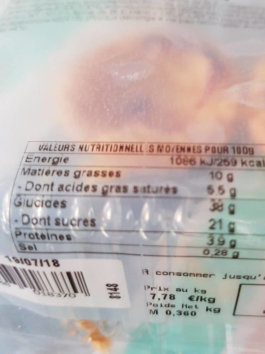 Open Food Facts Pasteis de nata packshot