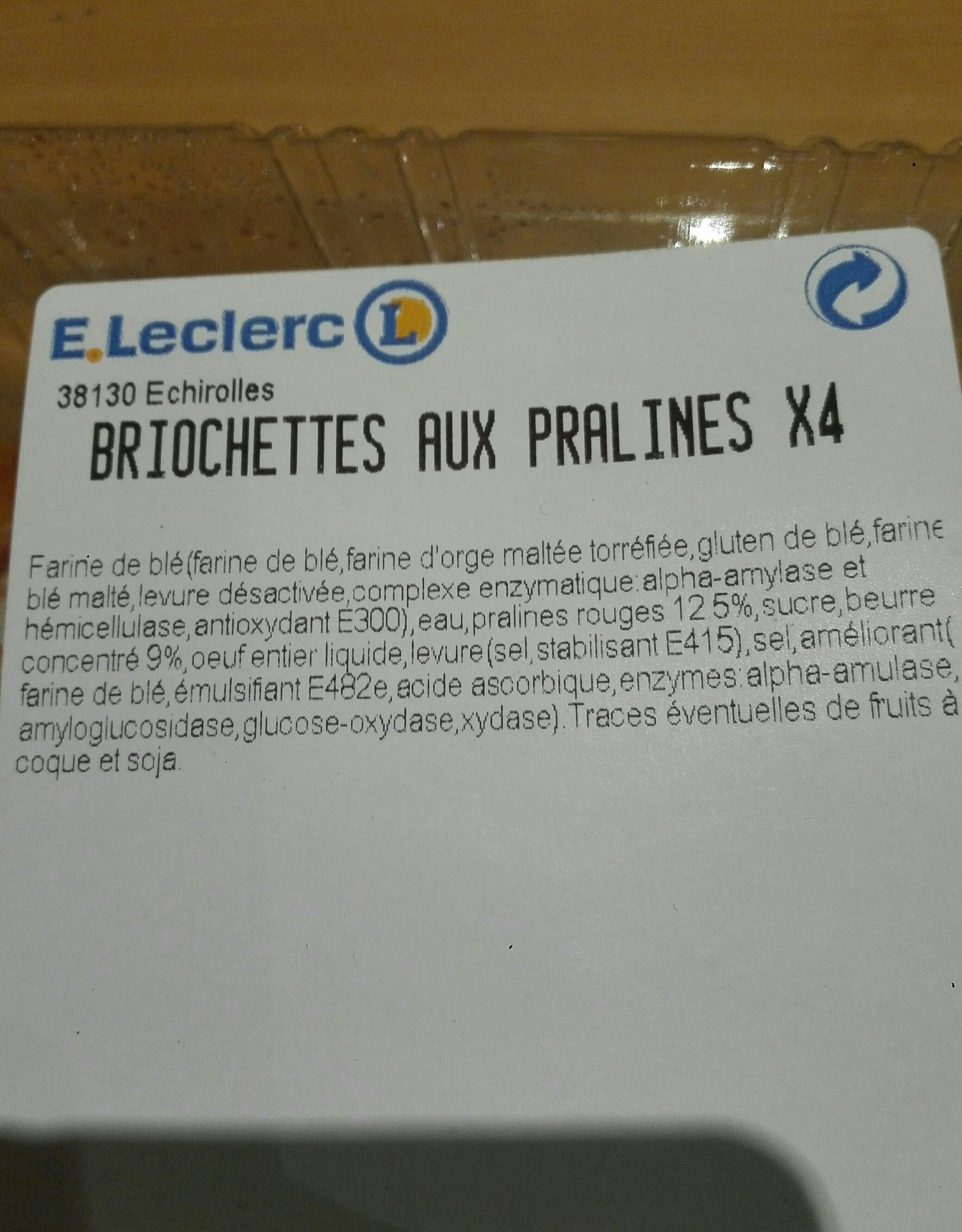 Leclerc Briochettes aux pralines packshot