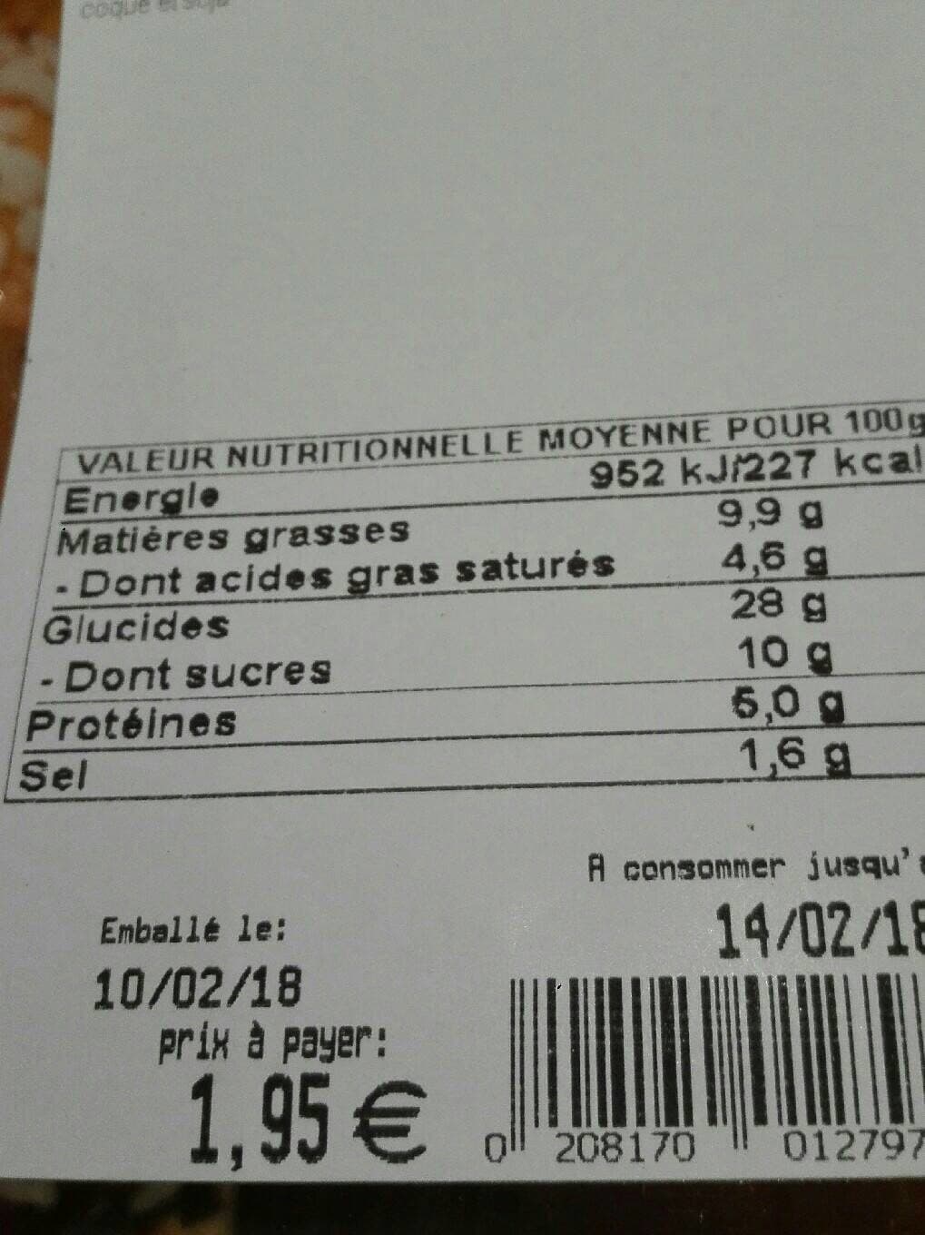 Leclerc Briochettes aux pralines packshot
