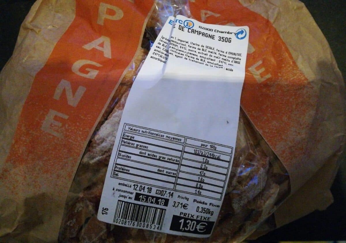 Open Food Facts Pavé de campagne packshot