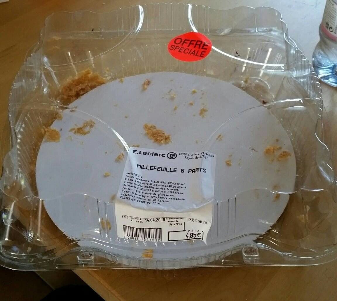 Open Food Facts Millefeuille 6 parts packshot