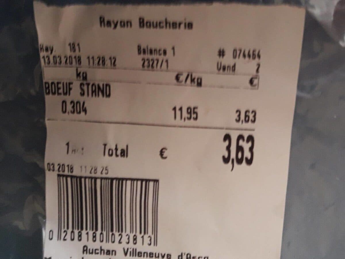 Open Food Facts Steak hache packshot