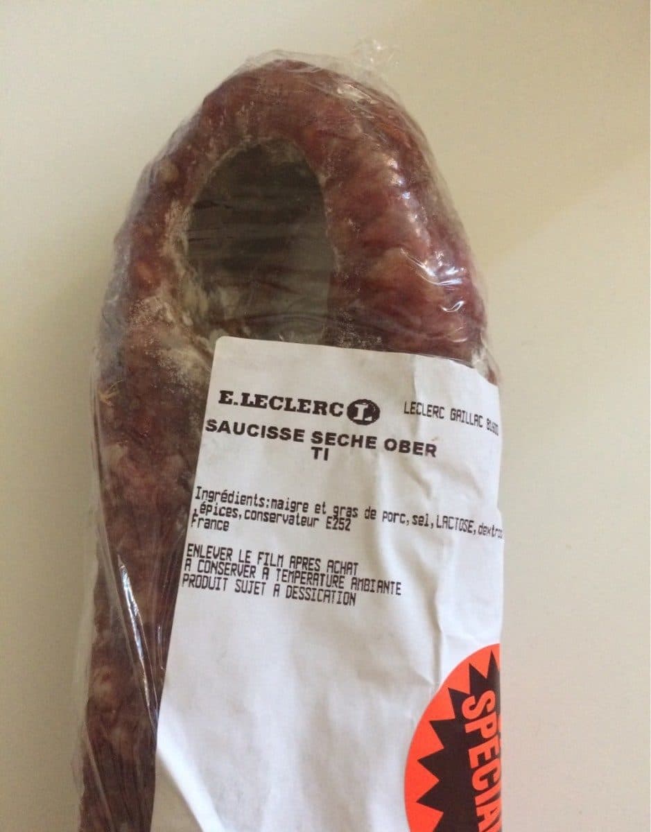 Open Food Facts Saucisse seche oberti packshot