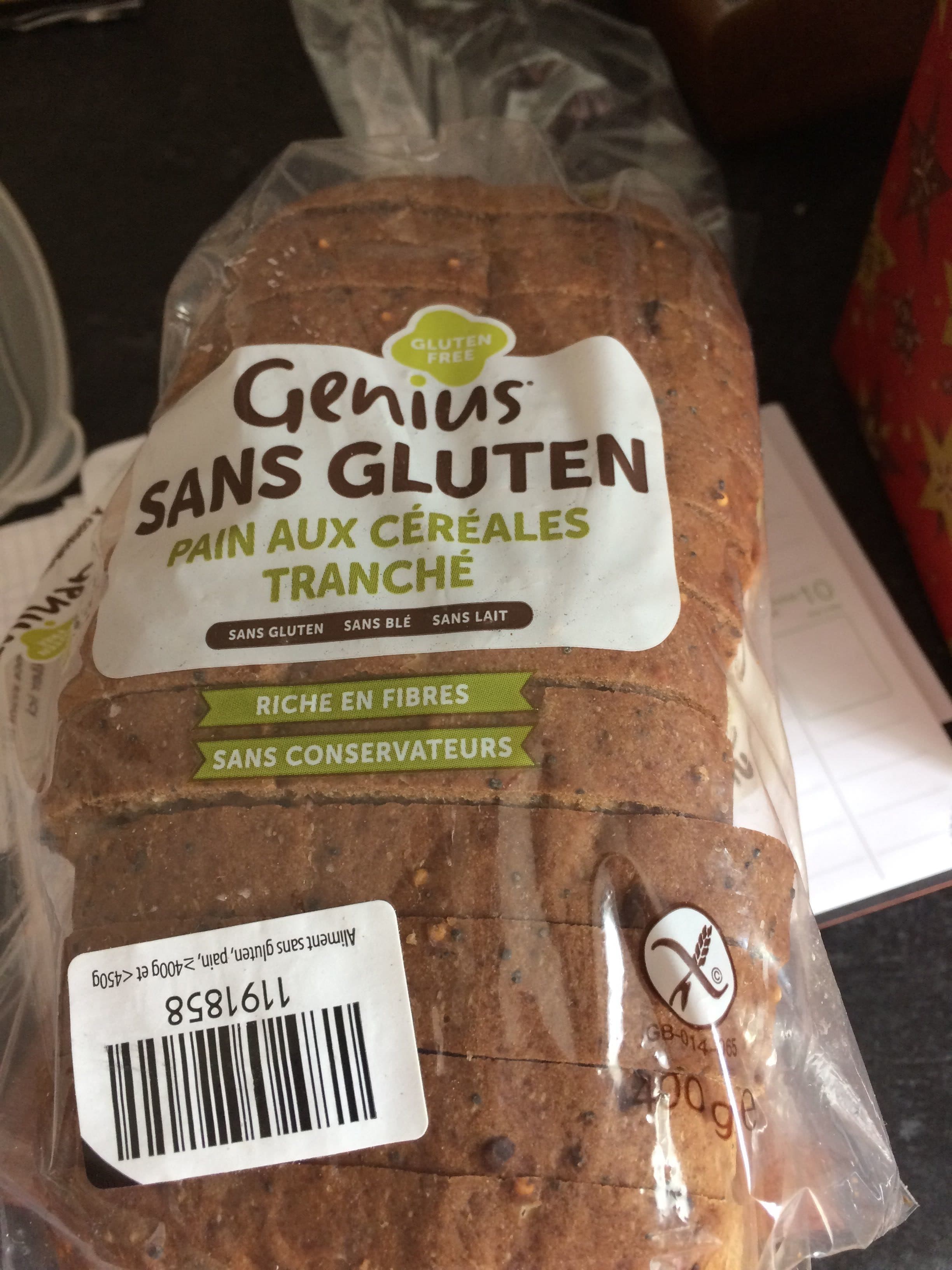 Genius Pain aux Céréales Tranché packshot