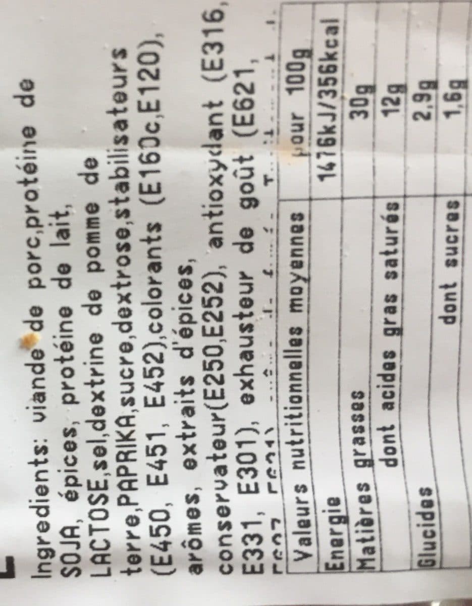 E.Leclerc Chorizo vela Doux packshot