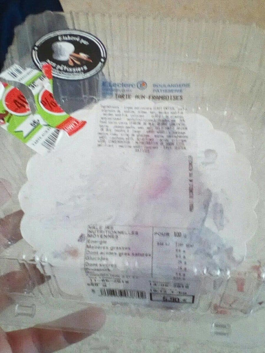 Open Food Facts Tarte aux framboises packshot