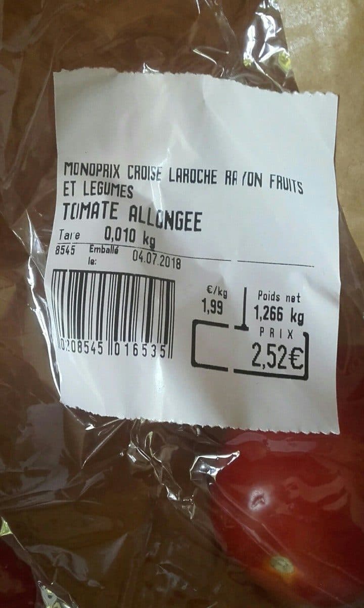 Open Food Facts Tomates packshot