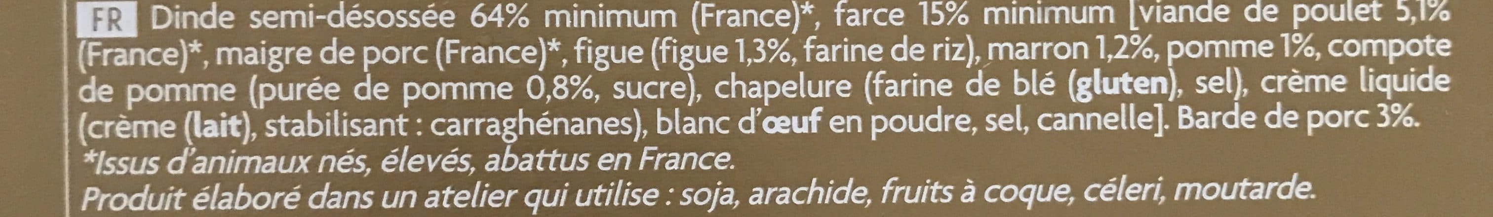 Picard Dinde Farcie aux Pommes aux Figues & aux Marrons packshot
