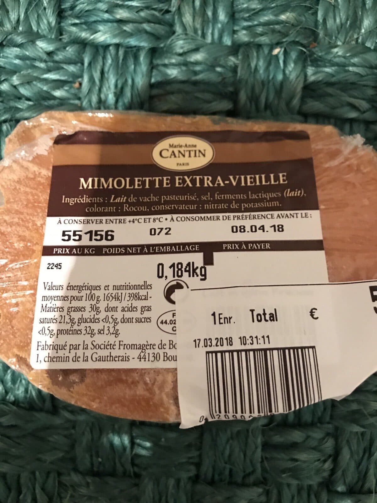 Open Food Facts Mimolette extra vieille packshot