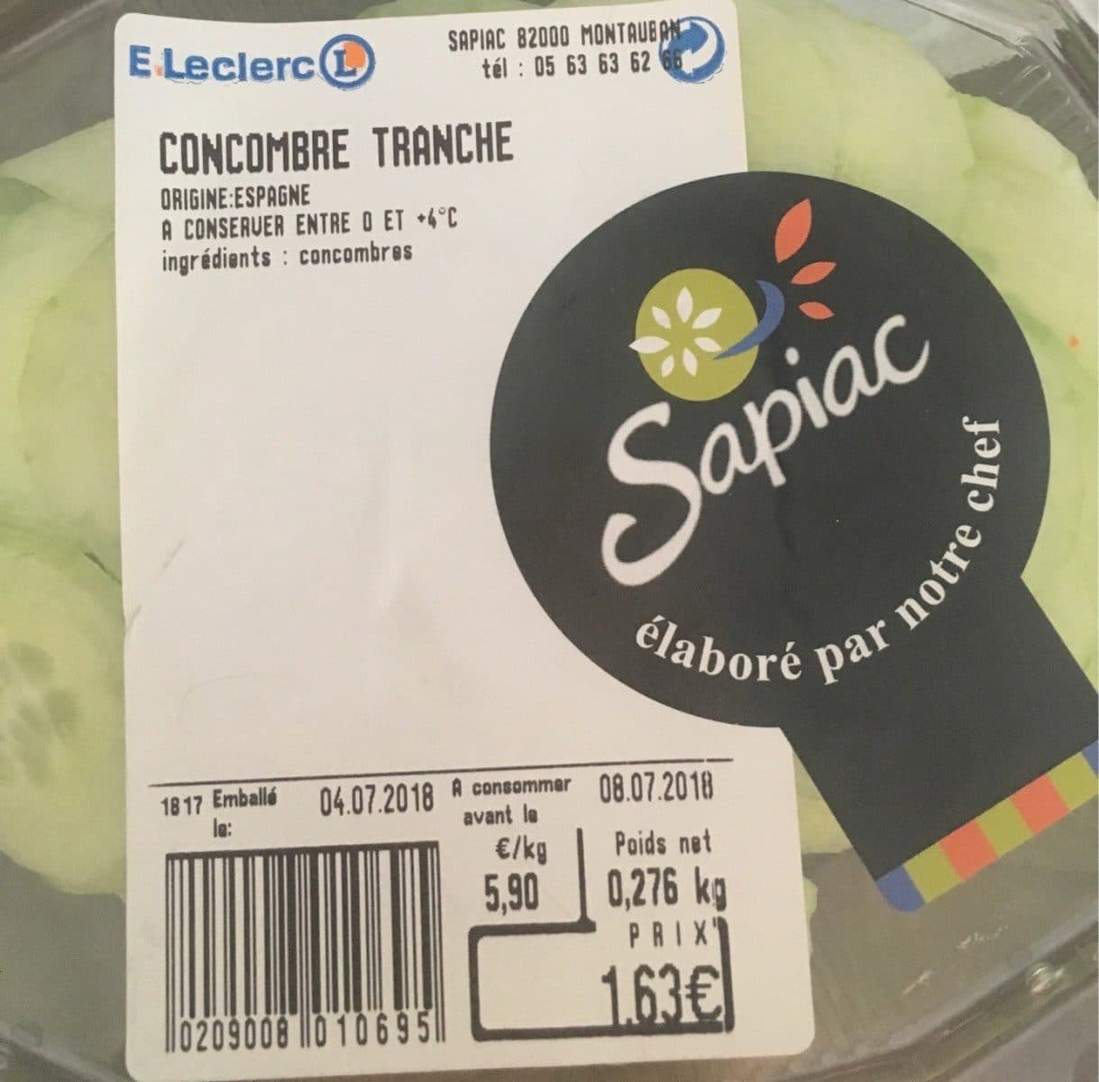 E.Leclerc Concombre packshot
