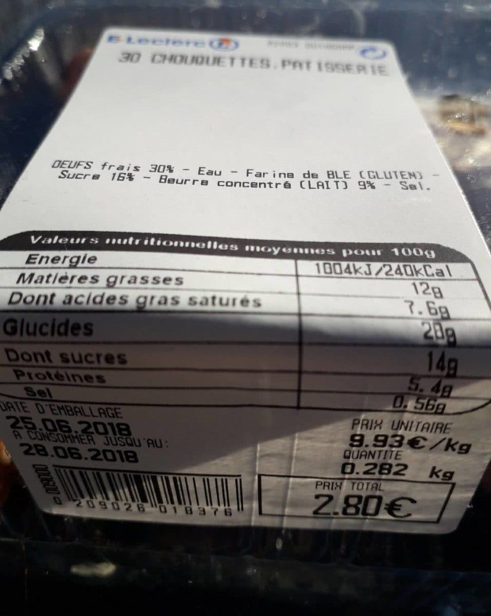 E.Leclerc Chouquettes packshot