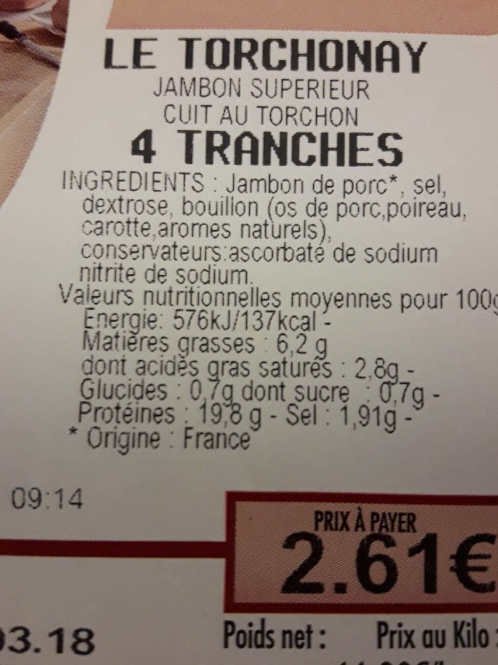 Intermarché Le torchonay packshot