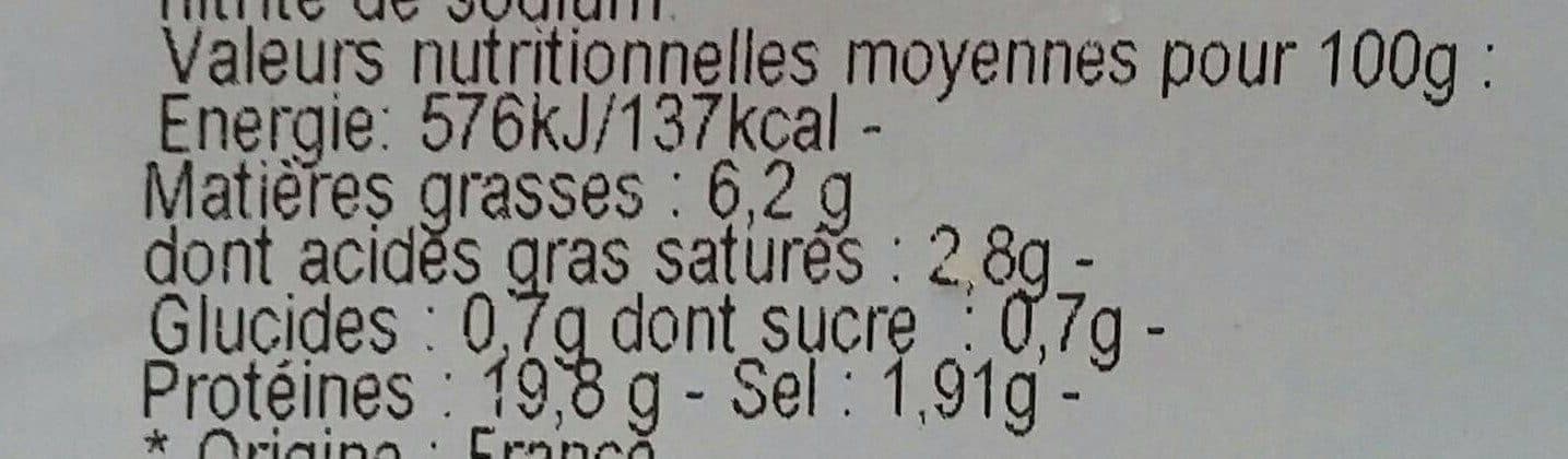 Open Food Facts Jambon supérieur cuit au torchon packshot
