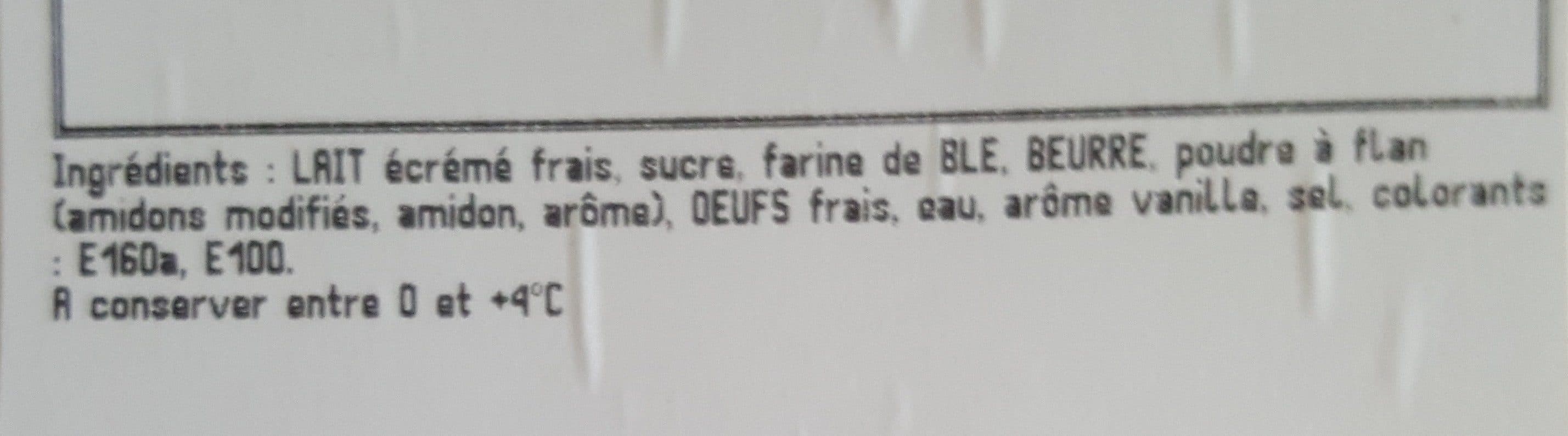 Open Food Facts Bande de flan pâtissier packshot