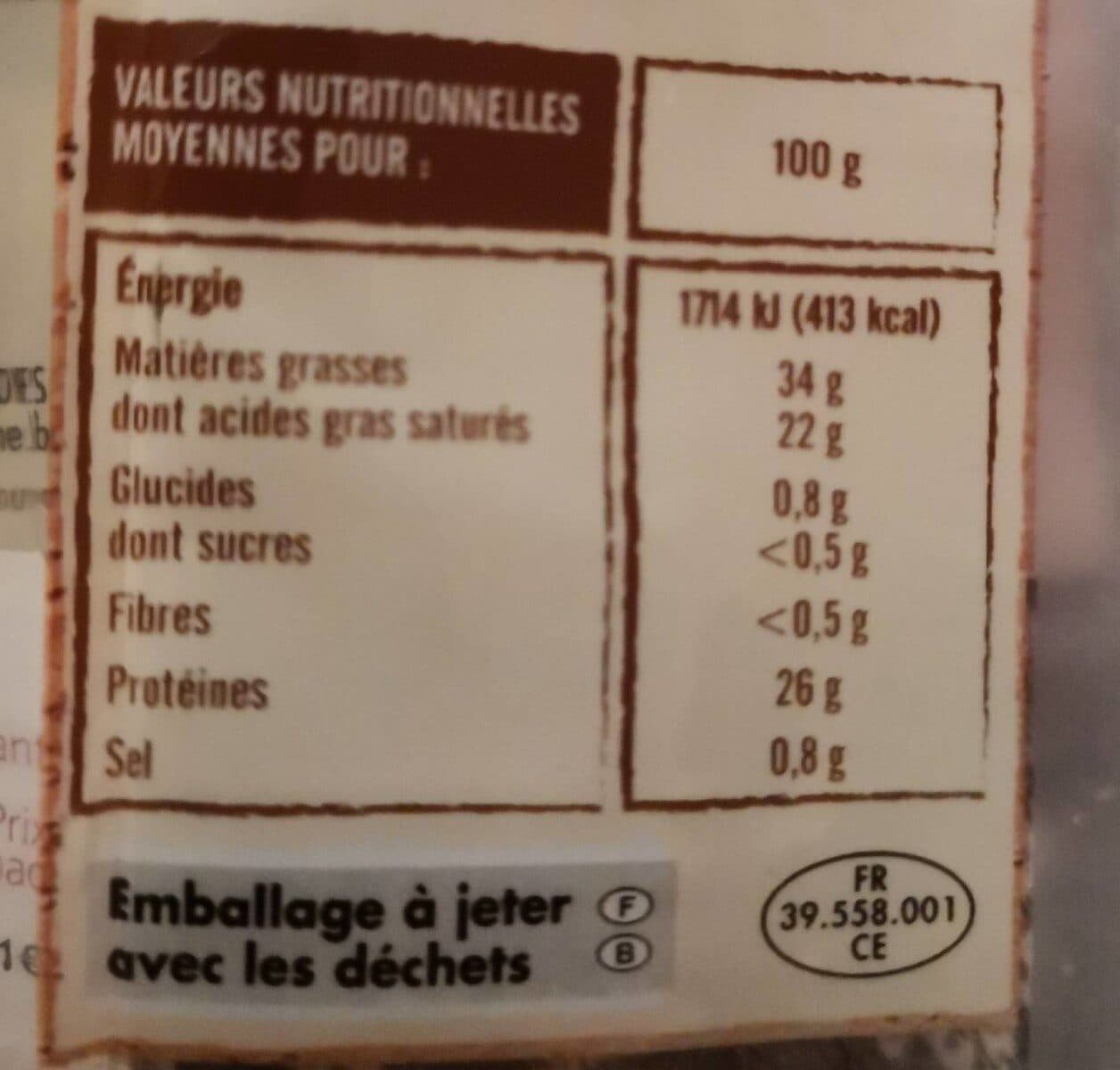 Itinéraire des saveurs Comté au lait cru packshot