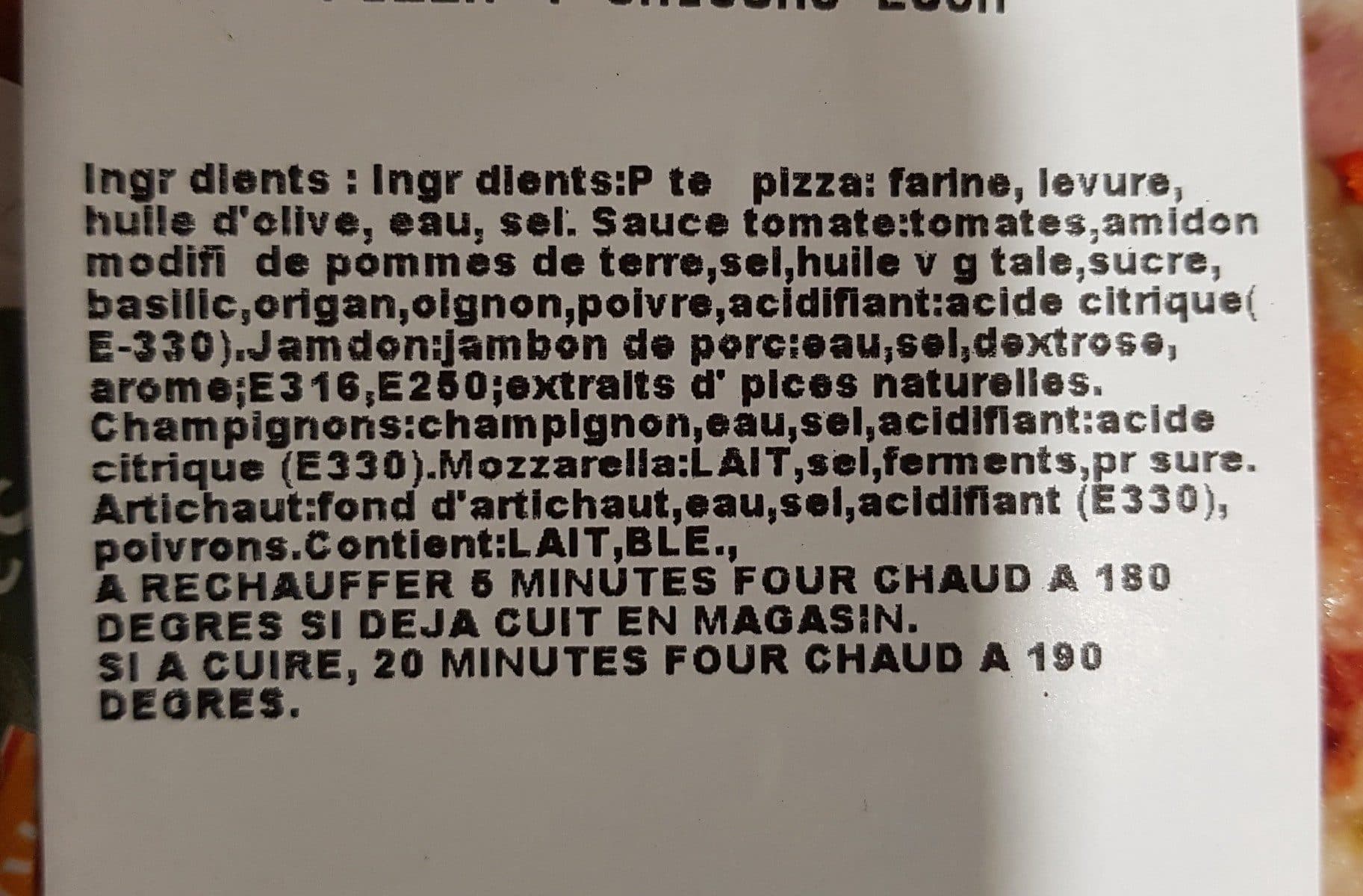 Open Food Facts Pizza 4 saisons packshot