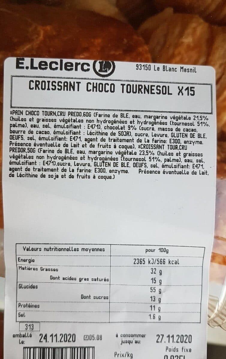 Open Food Facts Croissant choco tournesol packshot
