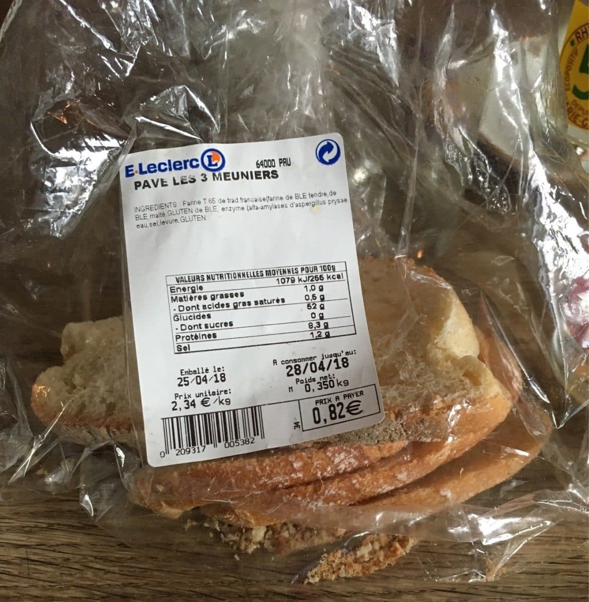 Open Food Facts Pavé Les 3 meuniers packshot