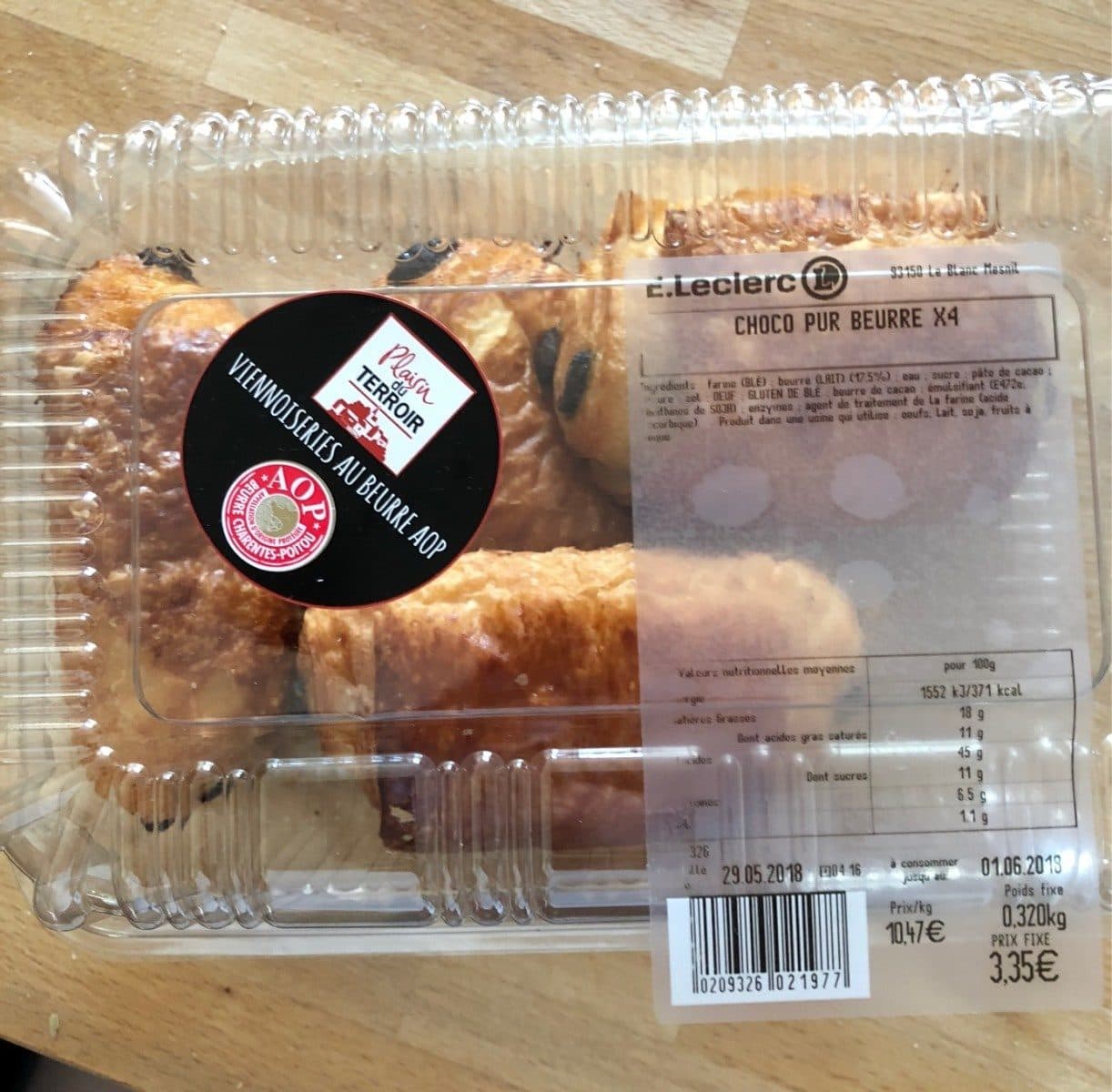 Open Food Facts Choco pur beurre x4 packshot