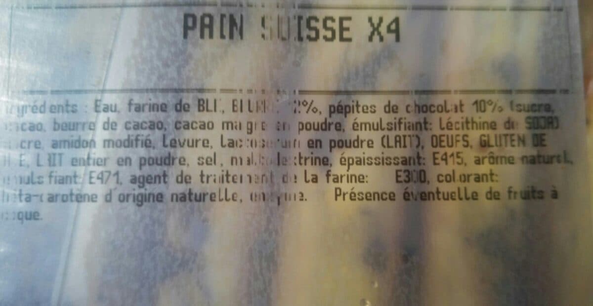 Open Food Facts Pain suisse packshot