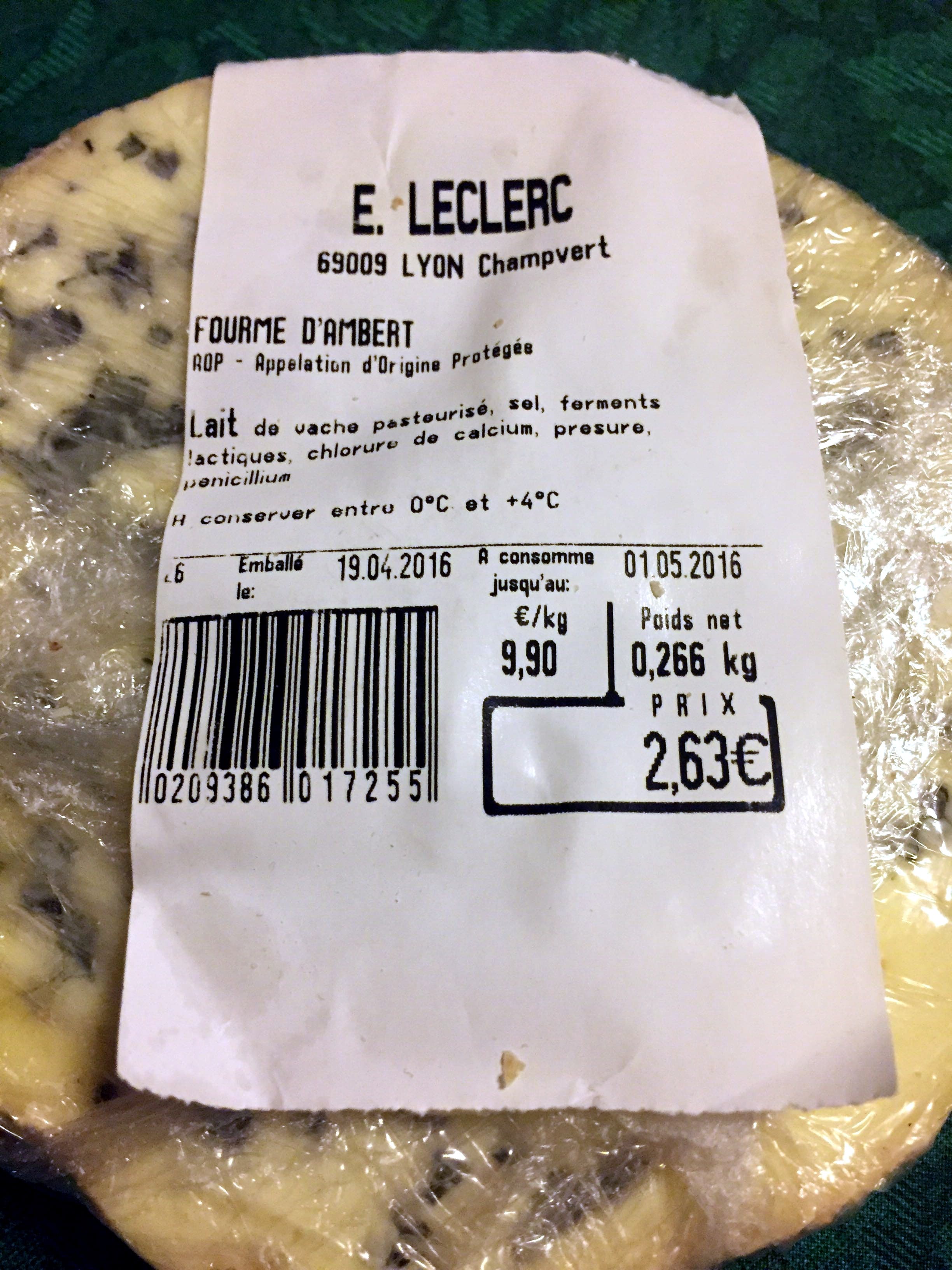 sans marque Fourme d'Ambert packshot