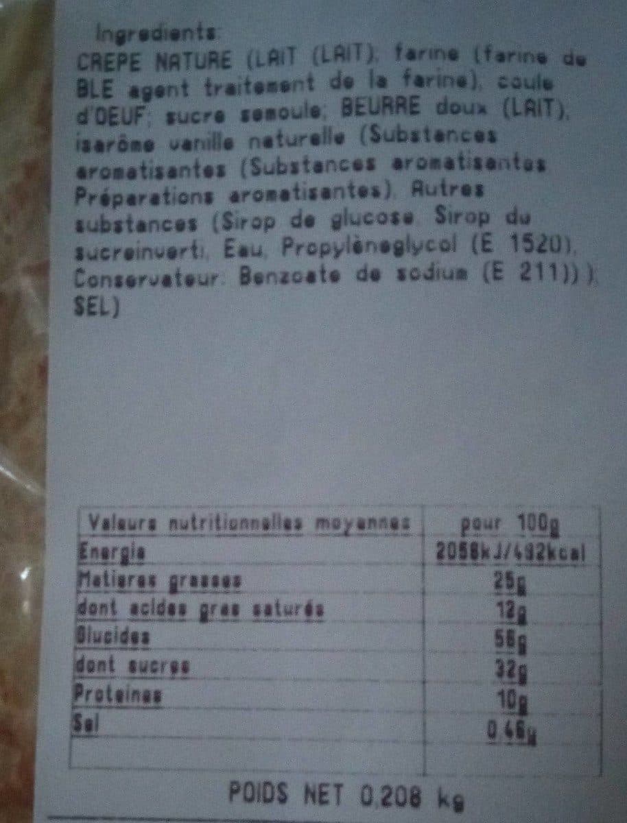 Open Food Facts Crêpes nature x4 packshot