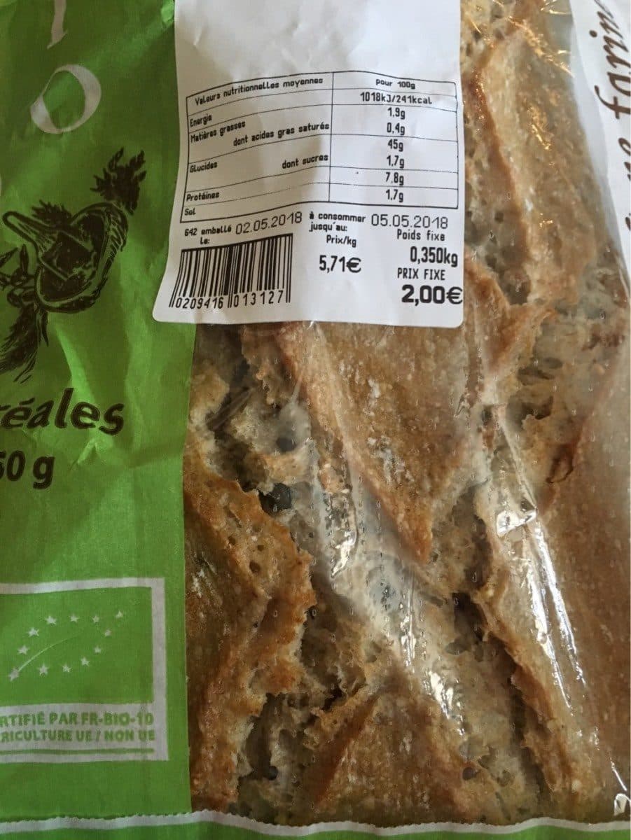 Open Food Facts Pave multicereales packshot