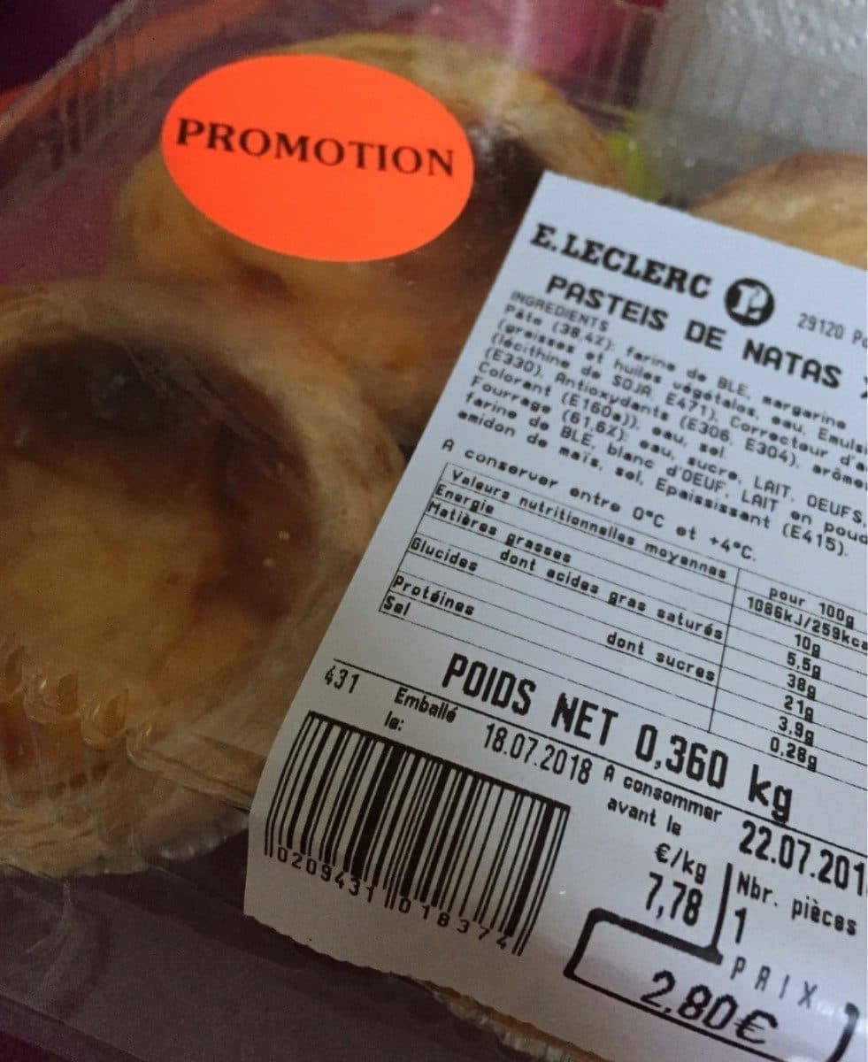 Open Food Facts Pasteis de Natas packshot