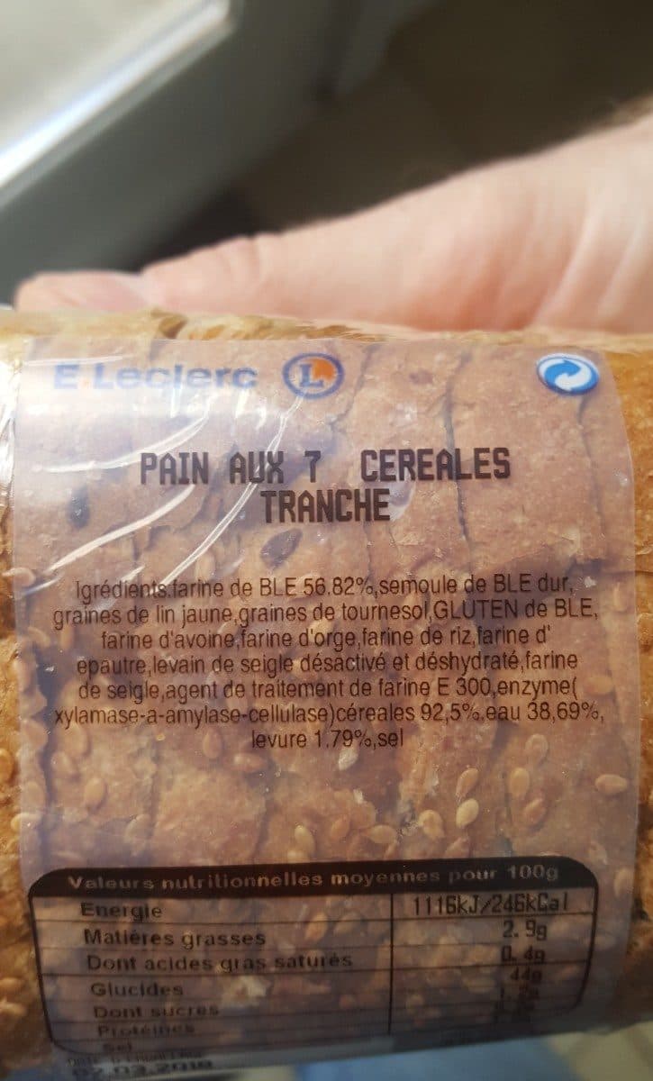 Open Food Facts Pain aux 7 céréales packshot