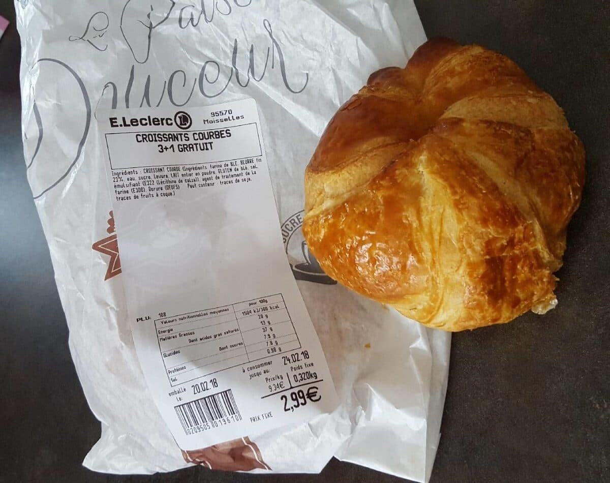 Leclerc Croissants courbes packshot
