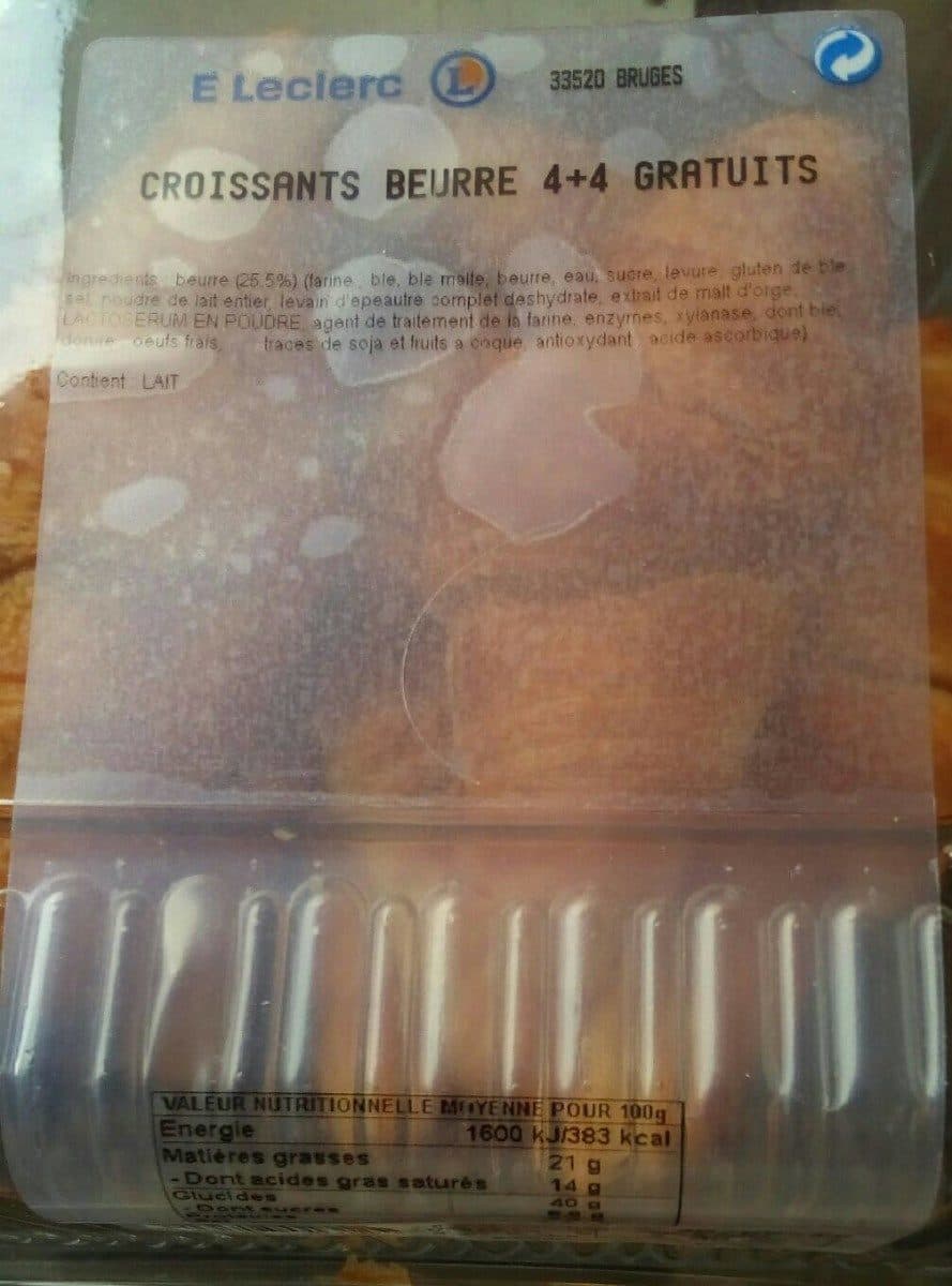 E.Leclerc Croissants beurre packshot