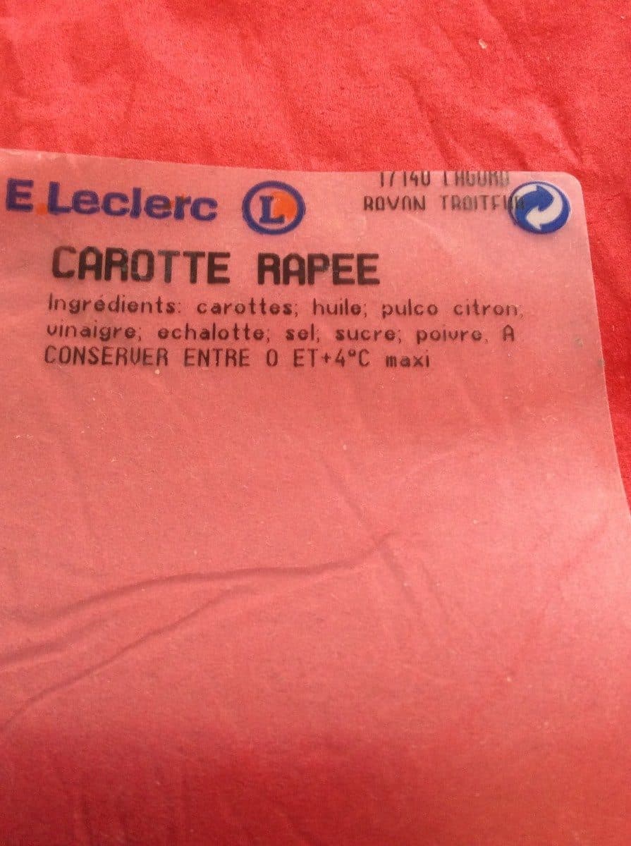 Open Food Facts Carotte rapee packshot