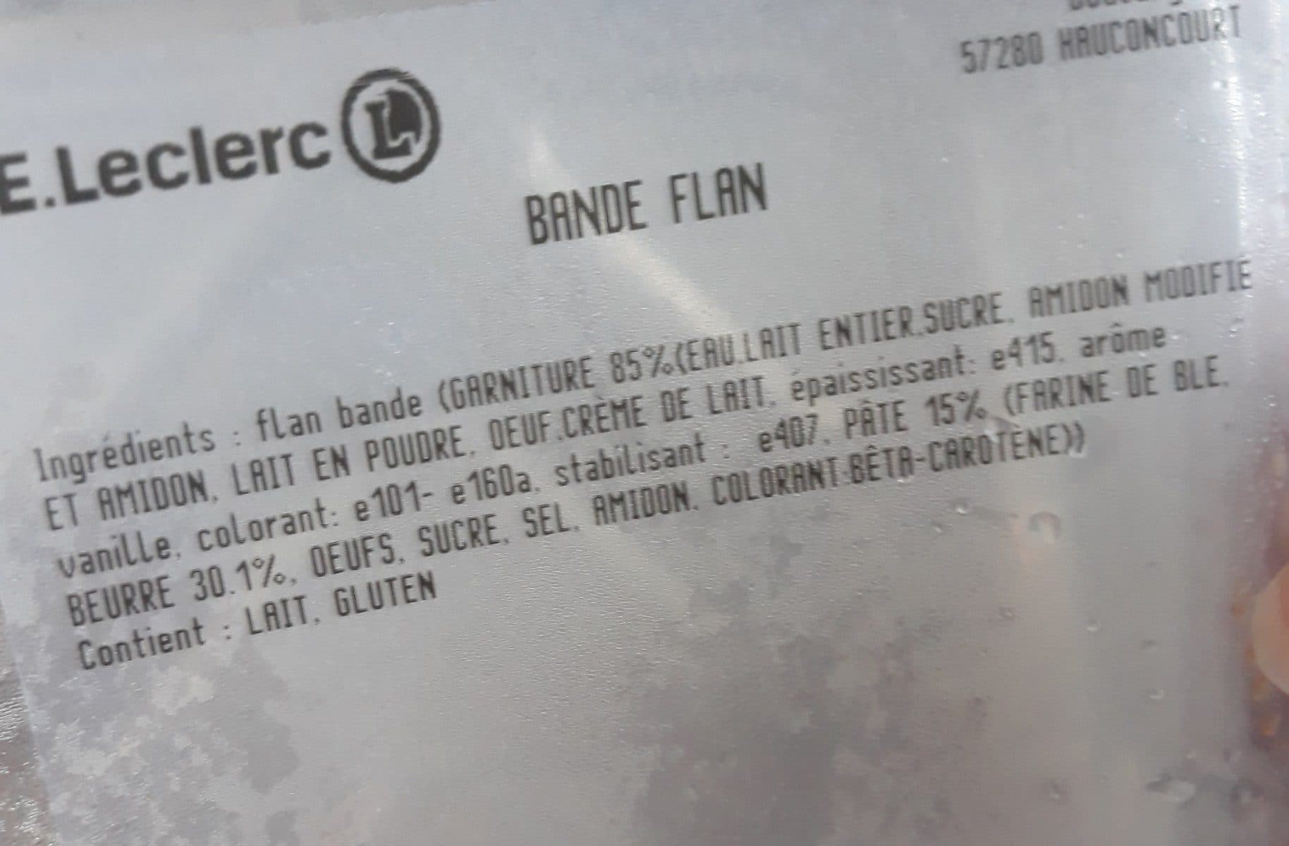 Open Food Facts Bande flan packshot