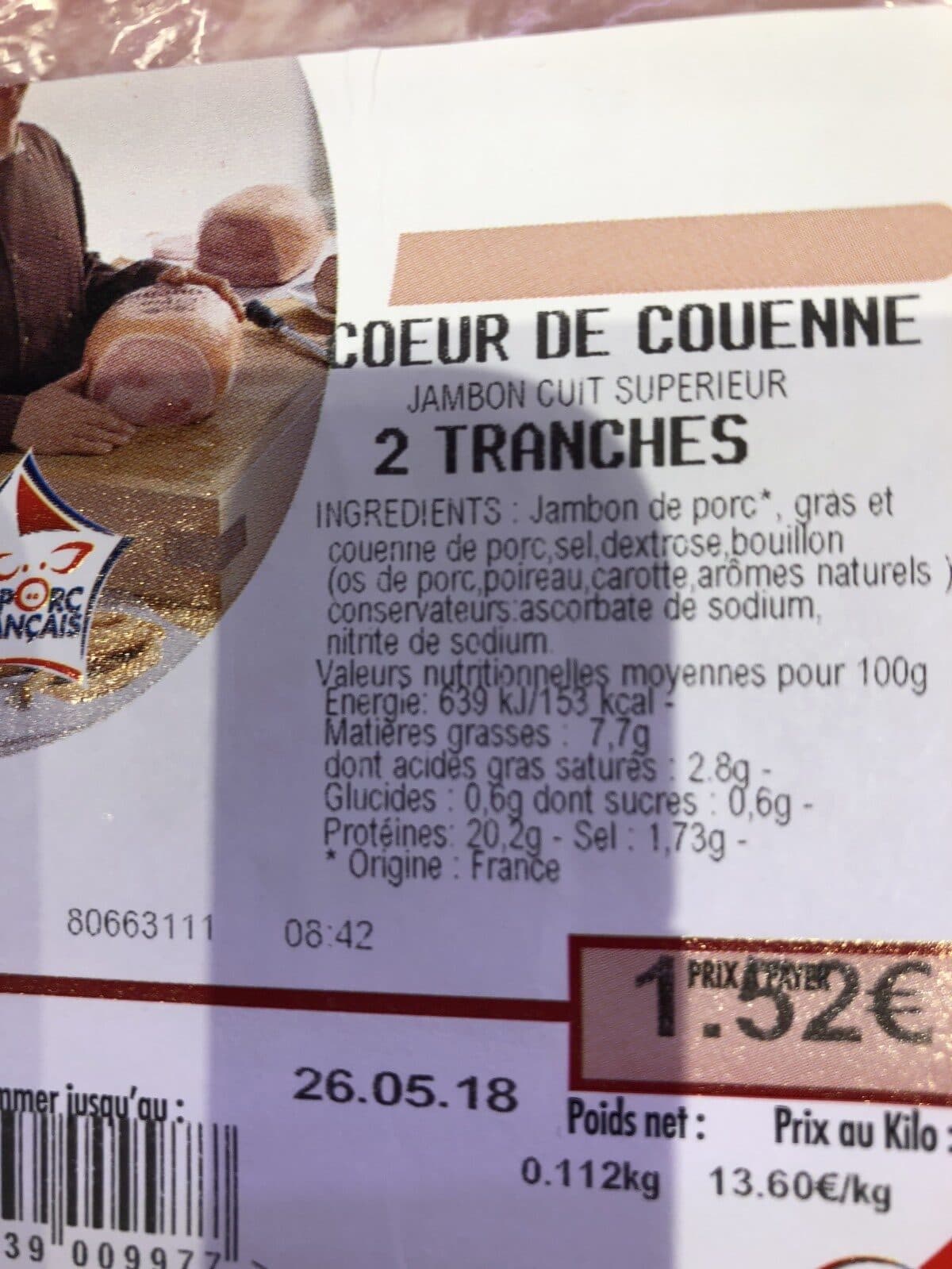 Open Food Facts Coeur de couenne packshot