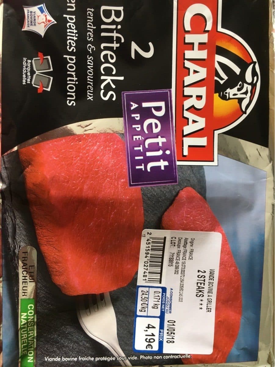 Open Food Facts Steaks Petit appetit packshot