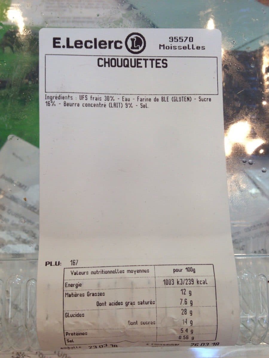 Open Food Facts Chouquettes packshot