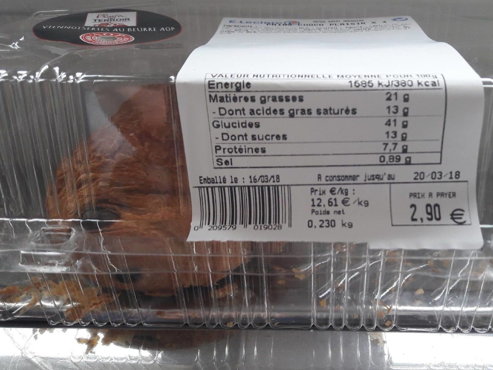 Open Food Facts Chocolatine packshot