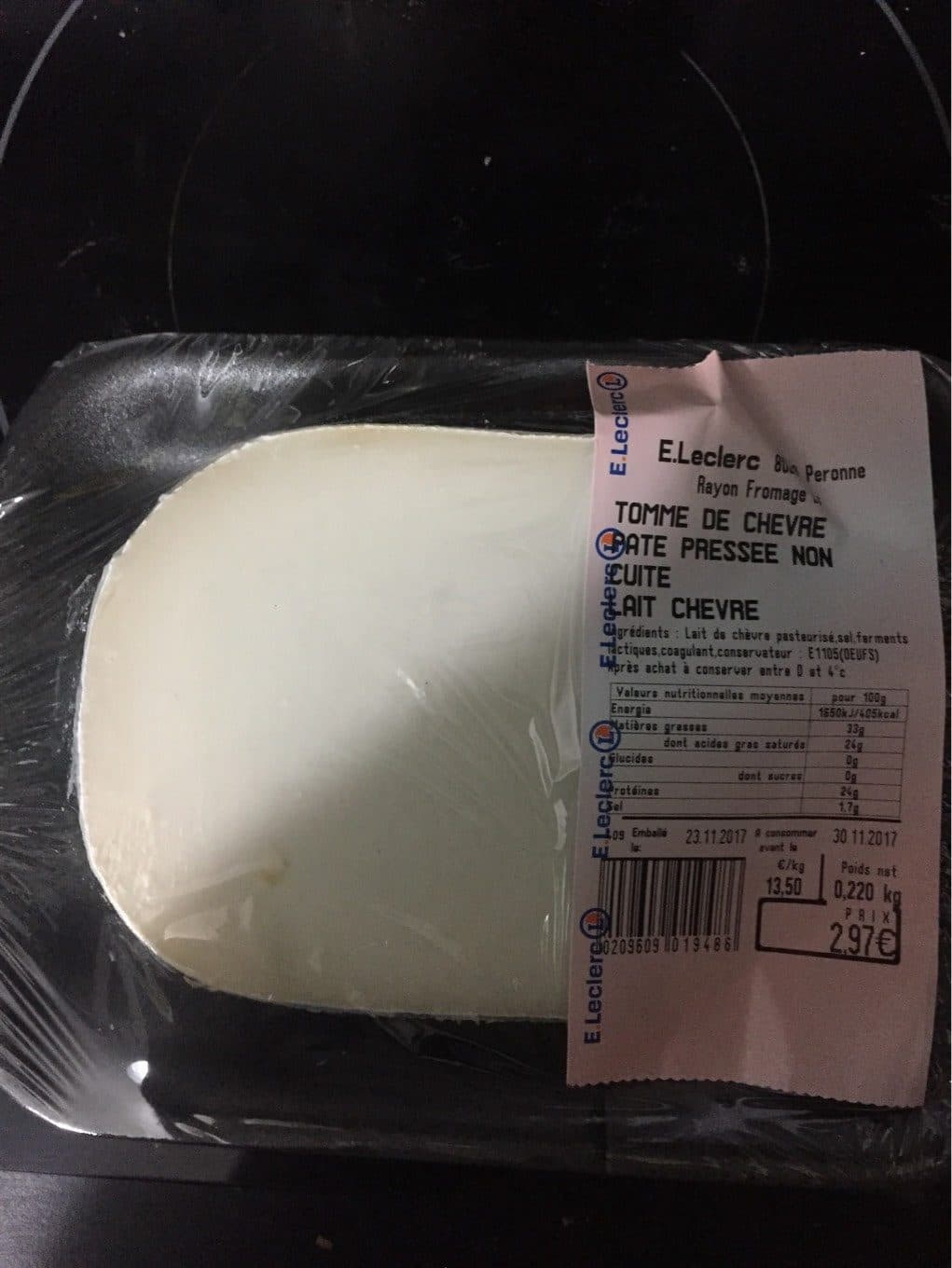 Leclerc Tomme de chevre packshot