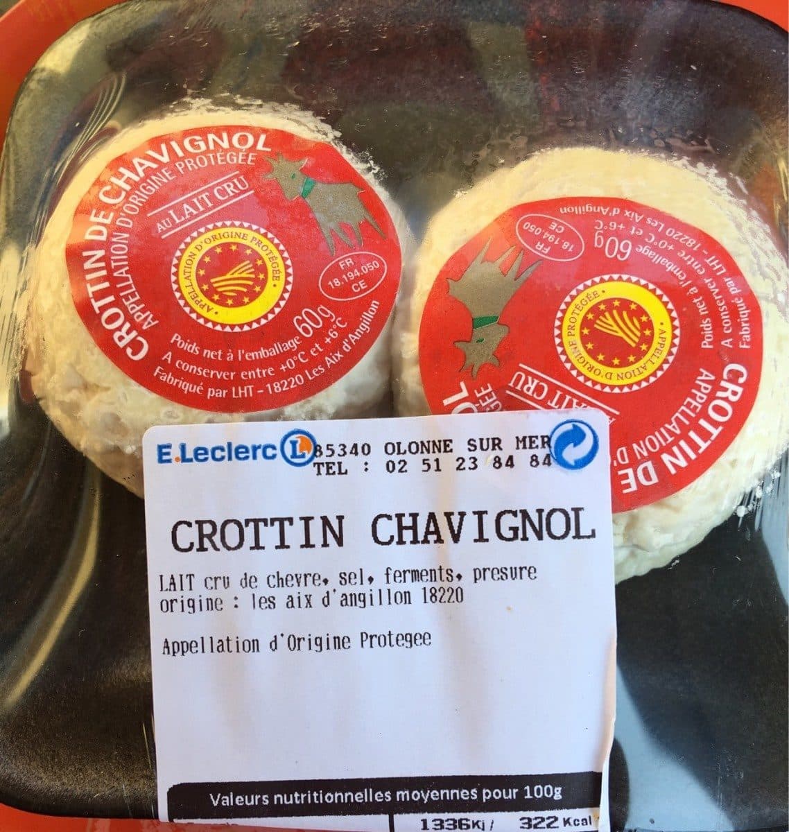 Open Food Facts Crottin Chavignol packshot