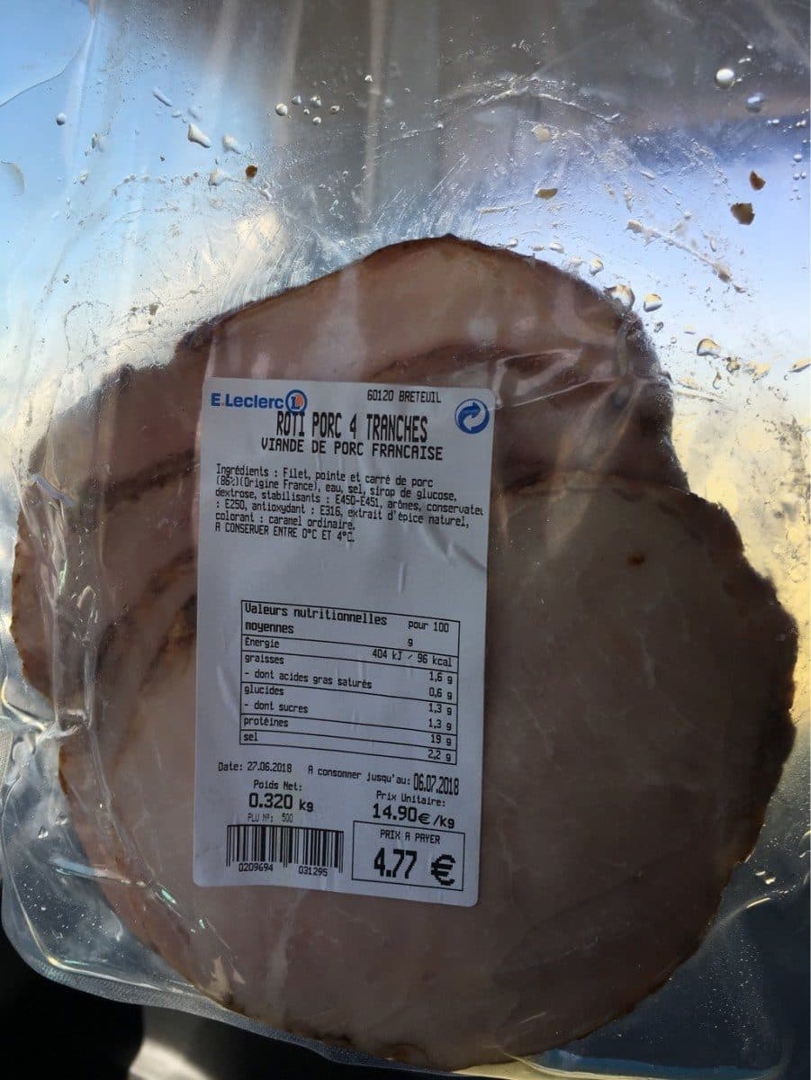 Open Food Facts Roti Porc packshot