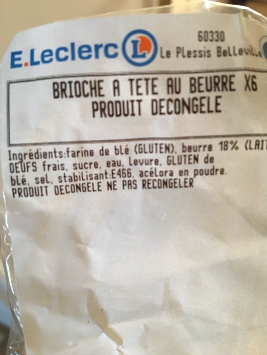 Open Food Facts Brioche à tête packshot