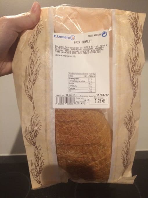 Leclerc Pain Complet packshot