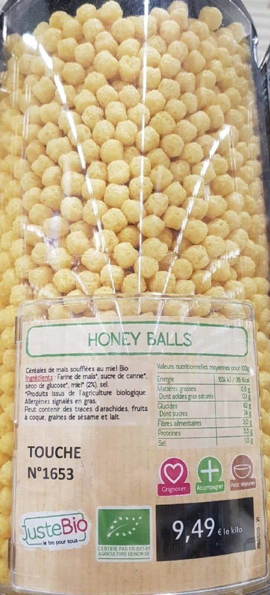 Open Food Facts Honey balls céréales packshot