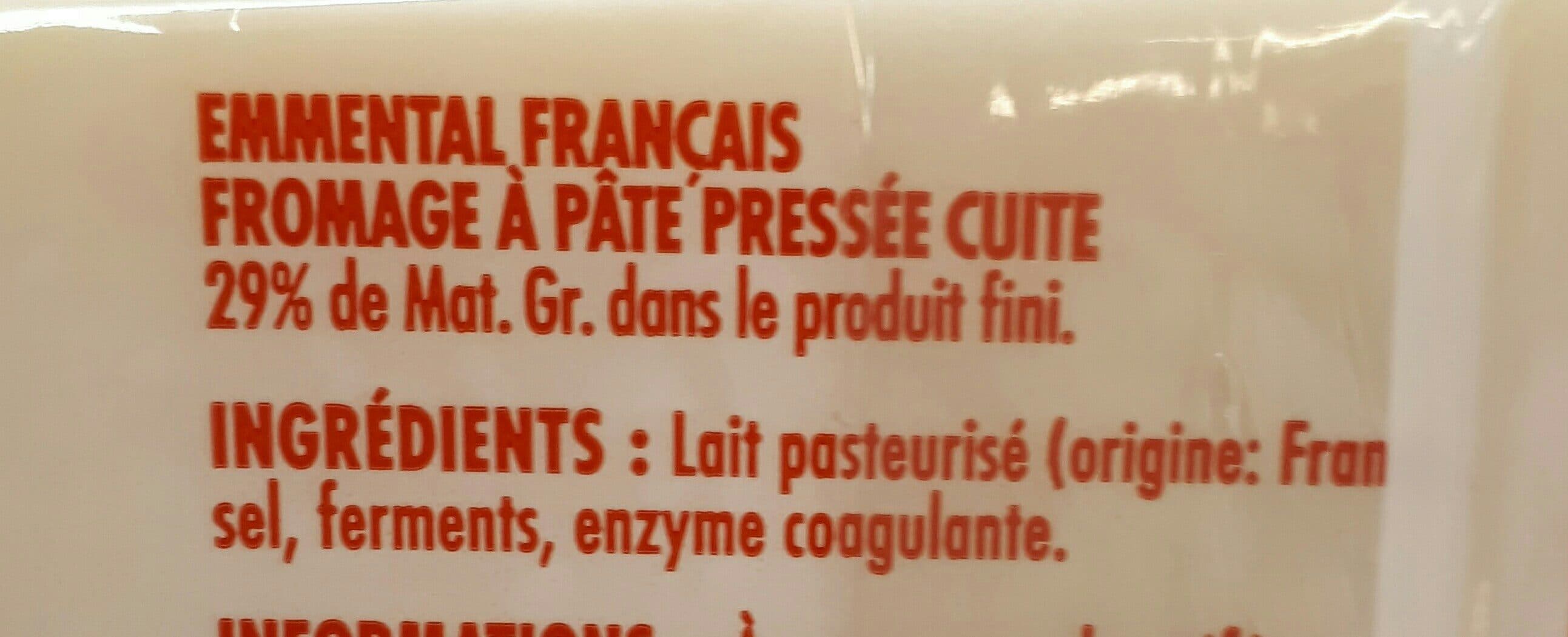 Intermarche Emmental francaiq packshot