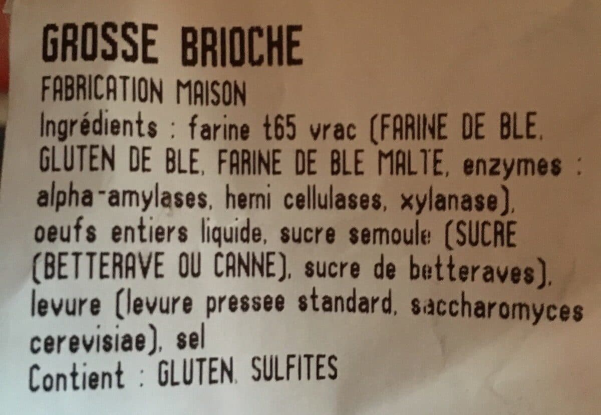 Open Food Facts Grosse Brioche packshot