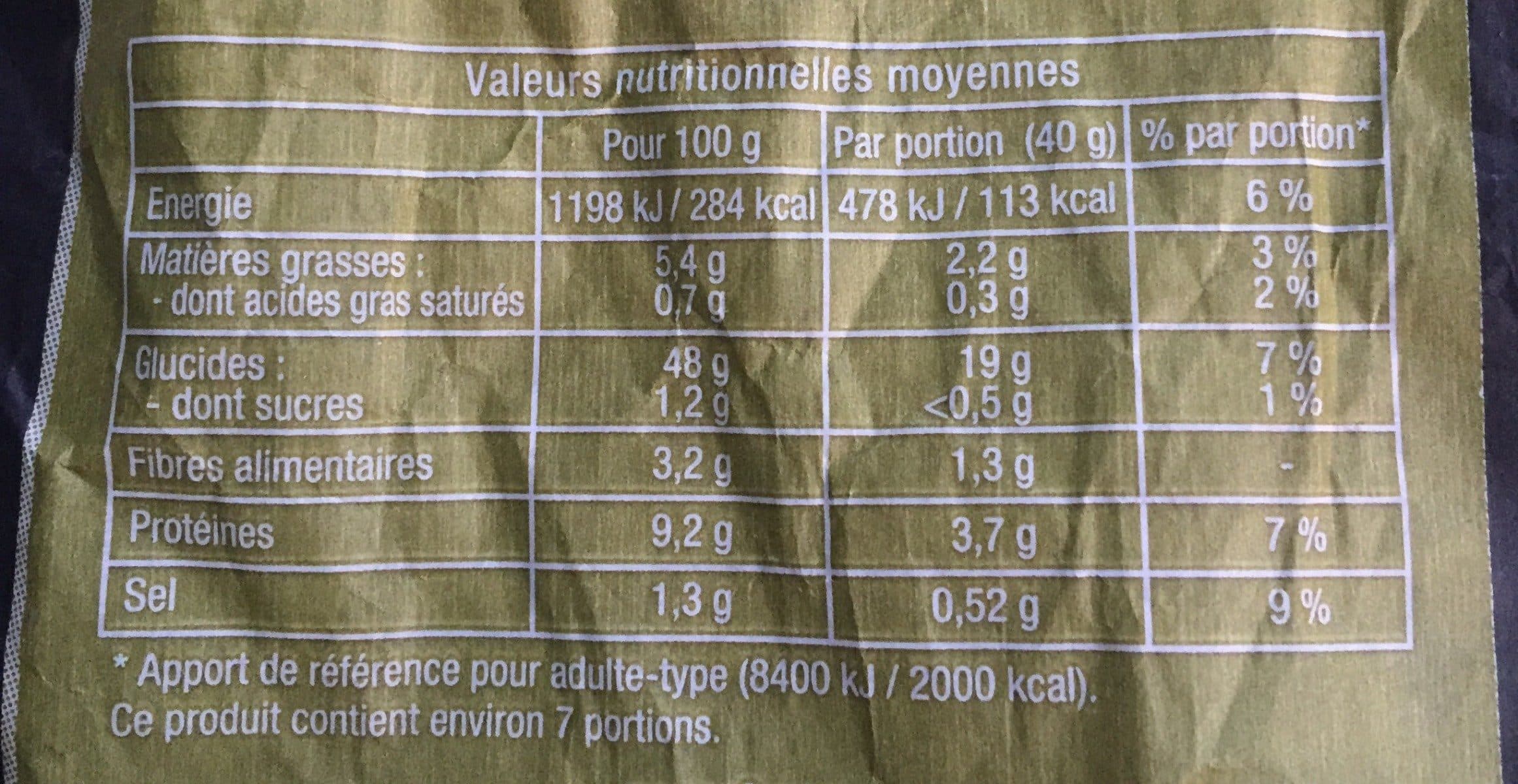 Open Food Facts Pain aux graines de tournesol et maïs packshot