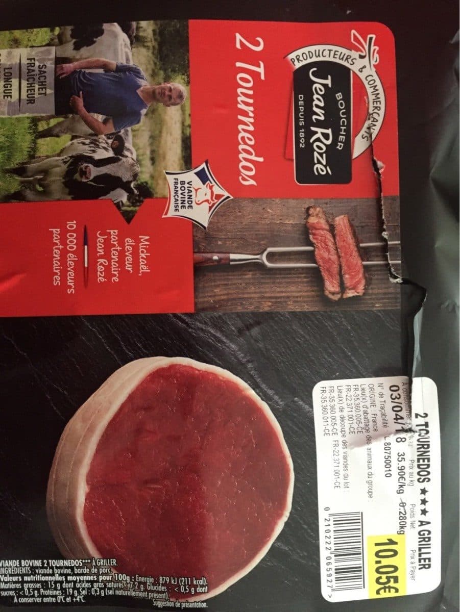 Open Food Facts Tournedos packshot