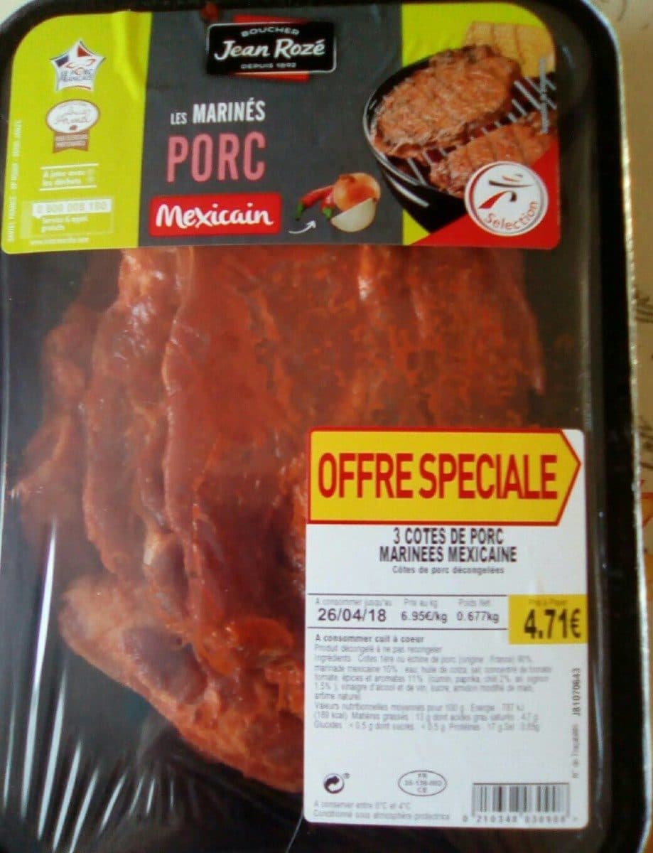 Jean Rozé Les marinés de porc mexicain packshot